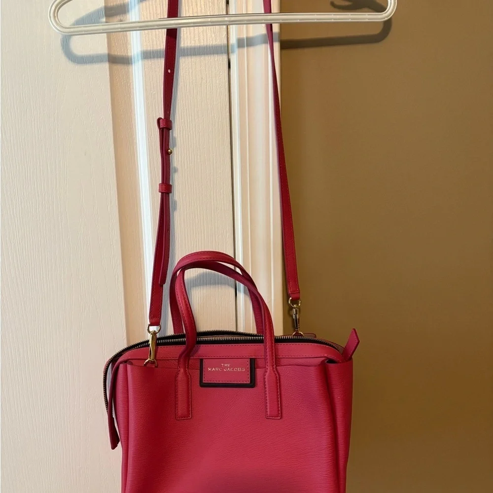 Marc Jacobs Vibrant Pink Leather Tote